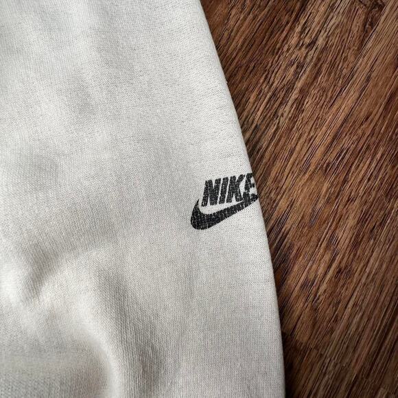 Vintage 80’s Nike Born To Run/Walk Bruce Springsteen White Crewneck Sweatshirt L - Picture 5 of 8